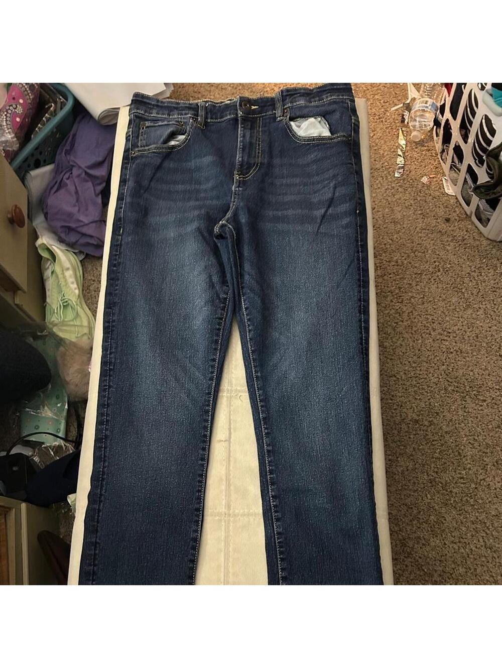 Lucky Brand navy skinny stretch blue jeans size 20 #denim #luckybrand